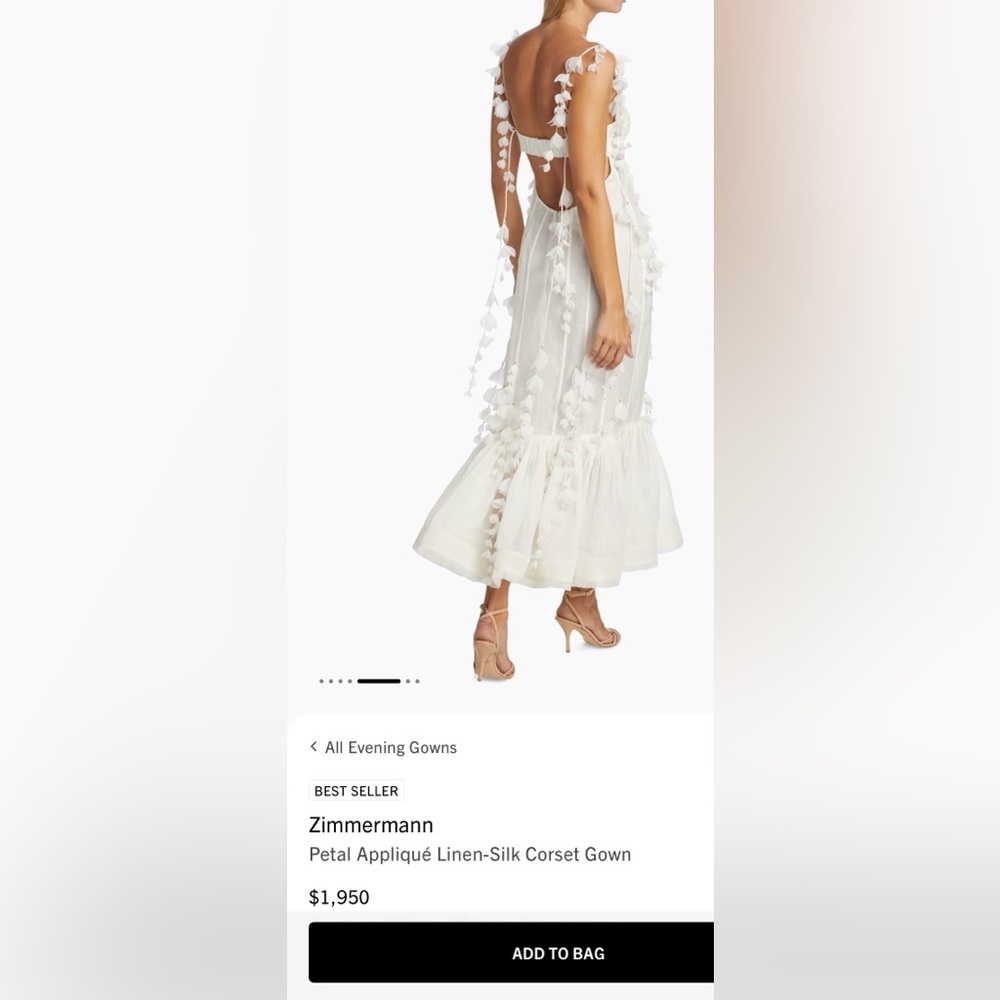 Zimmermann White Strapless Dress - Picture 6 of 11